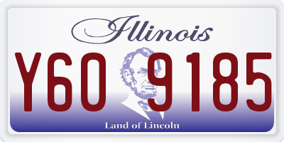IL license plate Y609185
