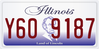IL license plate Y609187