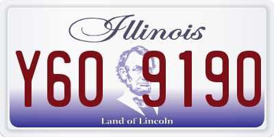 IL license plate Y609190