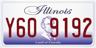 IL license plate Y609192