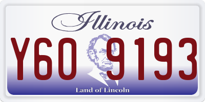 IL license plate Y609193