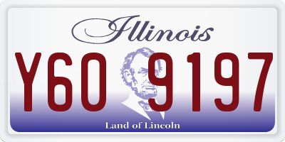 IL license plate Y609197