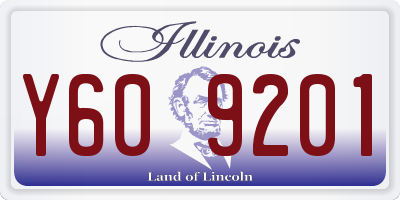 IL license plate Y609201