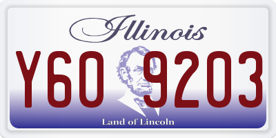 IL license plate Y609203