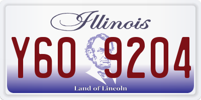 IL license plate Y609204