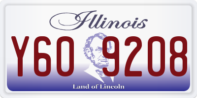 IL license plate Y609208