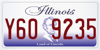 IL license plate Y609235