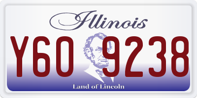 IL license plate Y609238