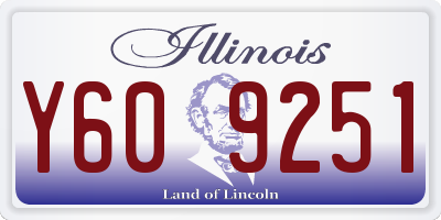 IL license plate Y609251
