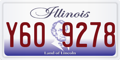 IL license plate Y609278