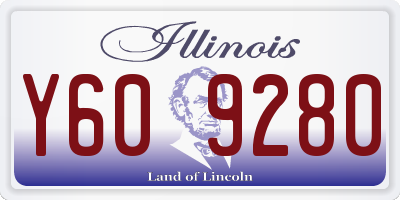 IL license plate Y609280