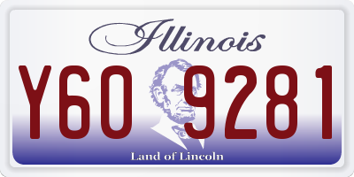 IL license plate Y609281