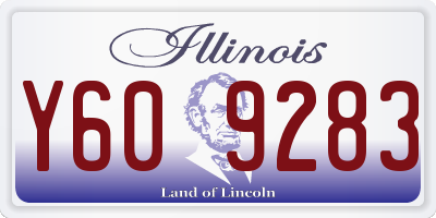 IL license plate Y609283