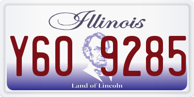 IL license plate Y609285