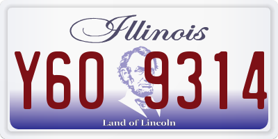 IL license plate Y609314