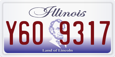 IL license plate Y609317