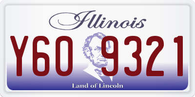 IL license plate Y609321