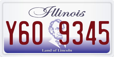 IL license plate Y609345
