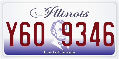 IL license plate Y609346