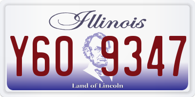 IL license plate Y609347