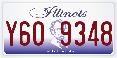 IL license plate Y609348
