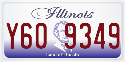 IL license plate Y609349