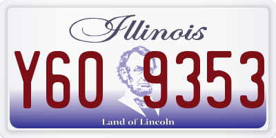 IL license plate Y609353