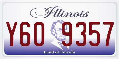 IL license plate Y609357