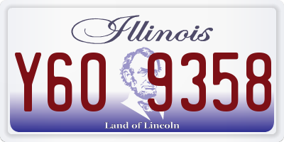 IL license plate Y609358