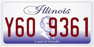 IL license plate Y609361
