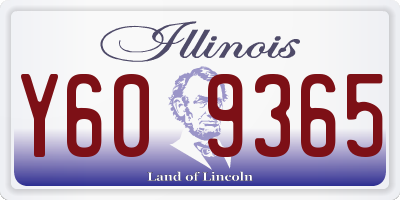 IL license plate Y609365