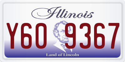 IL license plate Y609367