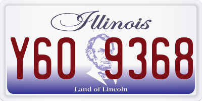 IL license plate Y609368