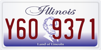IL license plate Y609371