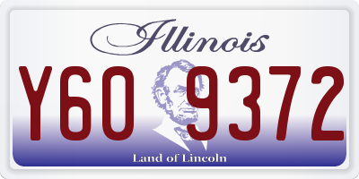 IL license plate Y609372