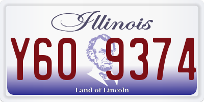 IL license plate Y609374
