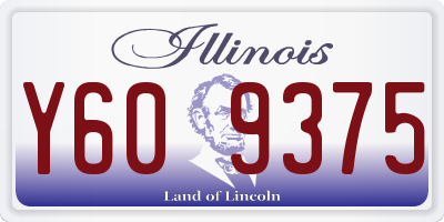 IL license plate Y609375