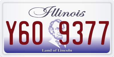IL license plate Y609377
