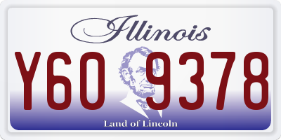 IL license plate Y609378