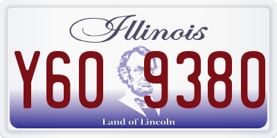 IL license plate Y609380