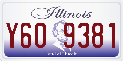IL license plate Y609381