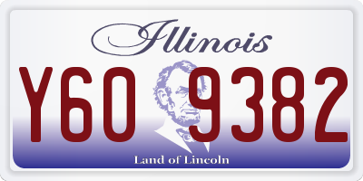 IL license plate Y609382
