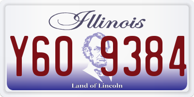 IL license plate Y609384