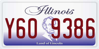 IL license plate Y609386