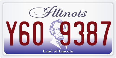IL license plate Y609387