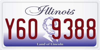 IL license plate Y609388