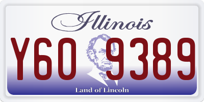 IL license plate Y609389
