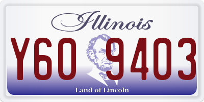 IL license plate Y609403