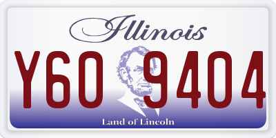 IL license plate Y609404