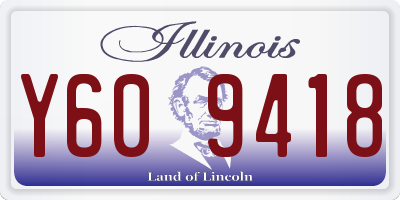 IL license plate Y609418